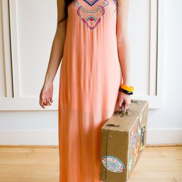 West 36th  BOHEMIAN PEACH MAXI - Picture 2 of 8